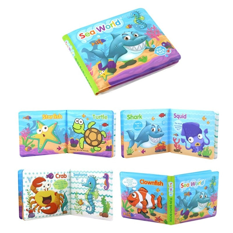 Livro de banho para bebês até 2 anos