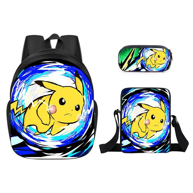 Conjunto Bolsa Lancheira e Estojo Pokémon