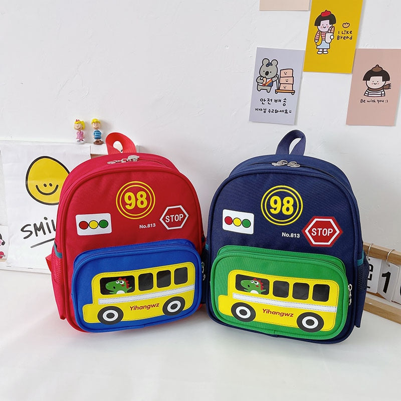 Mochila Escolar Infantil de Carros
