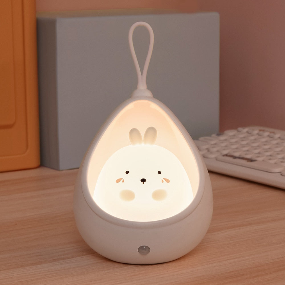 Luminária de Led recarregável com sensor, em silicone