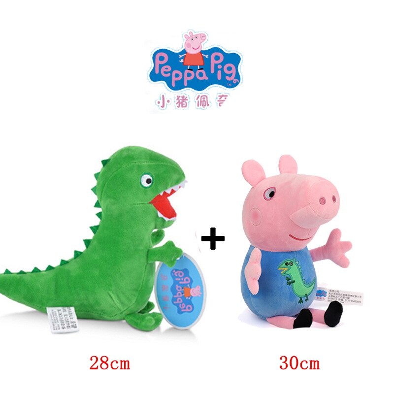 Peppa Pig e Família Conjunto Pelúcia