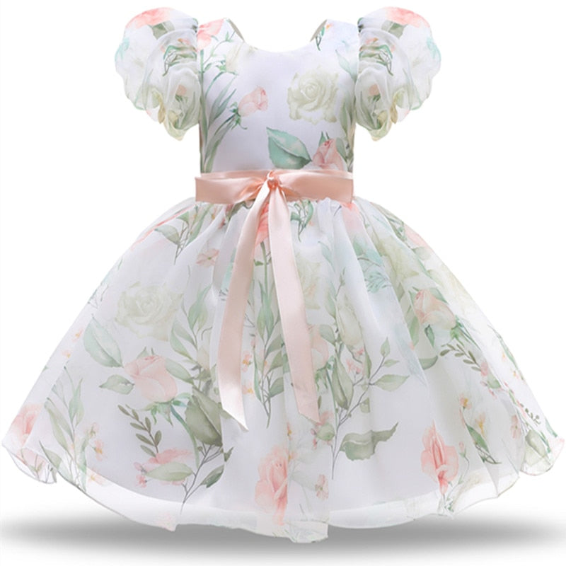 Vestido elegante para meninas - 3 a 8 anos