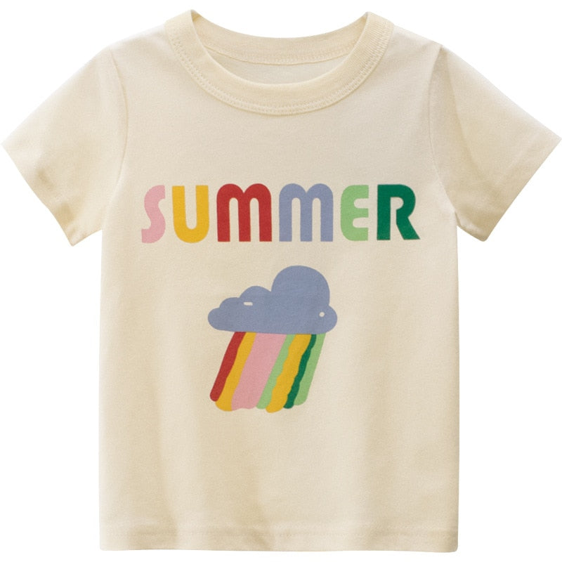 Blusas Para Meninas Com Desenho Animado - 2 a 9 anos