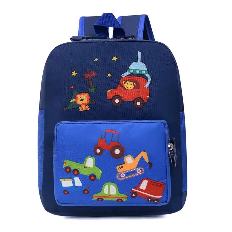 Mochila Escolar Infantil de Carros e Animais