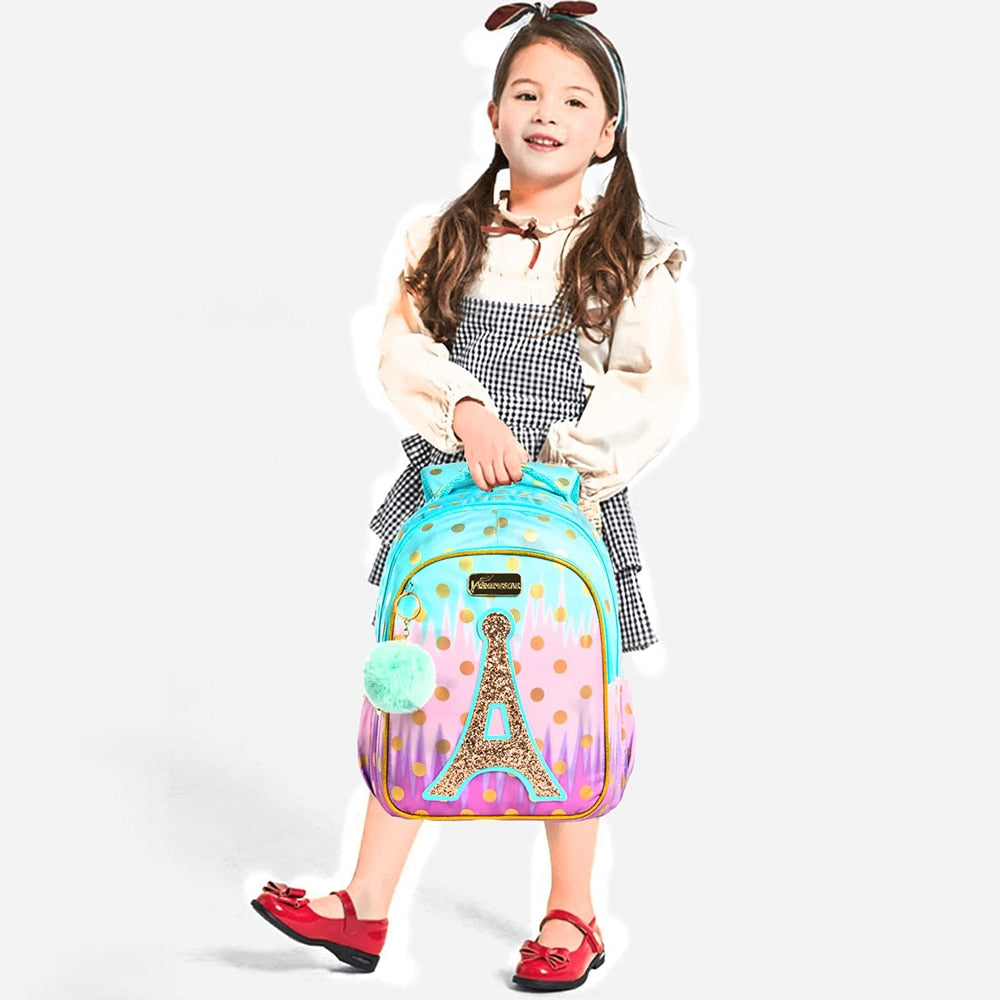 Kit Mochila Escolar Infantil Paris