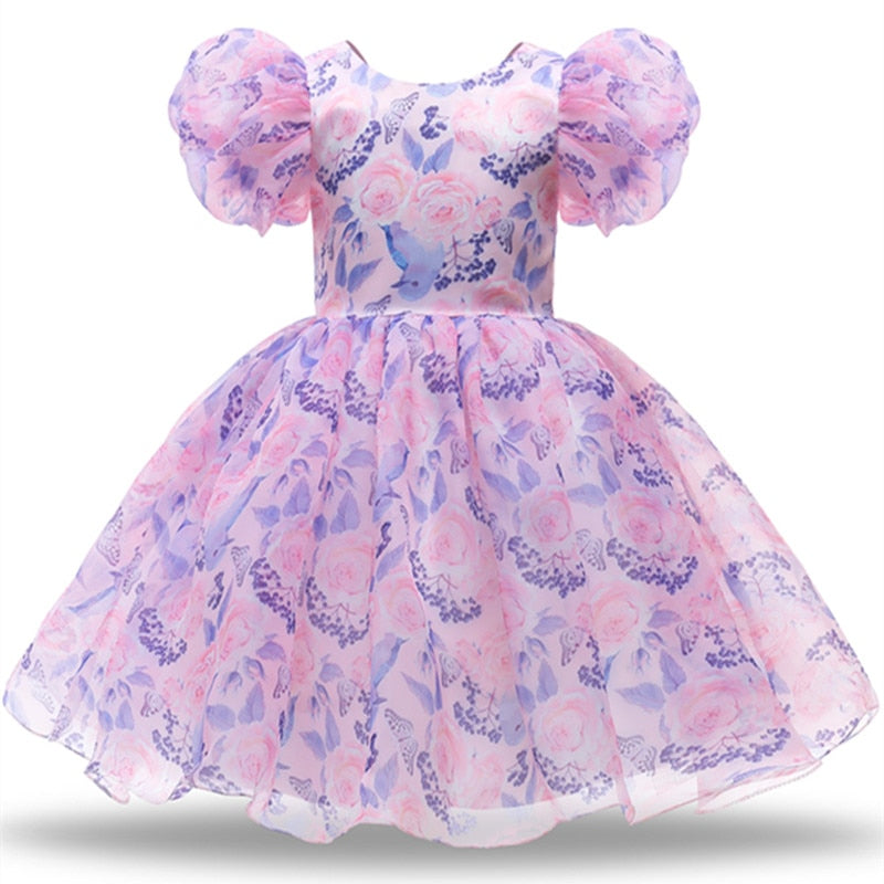 Vestido elegante para meninas - 3 a 8 anos