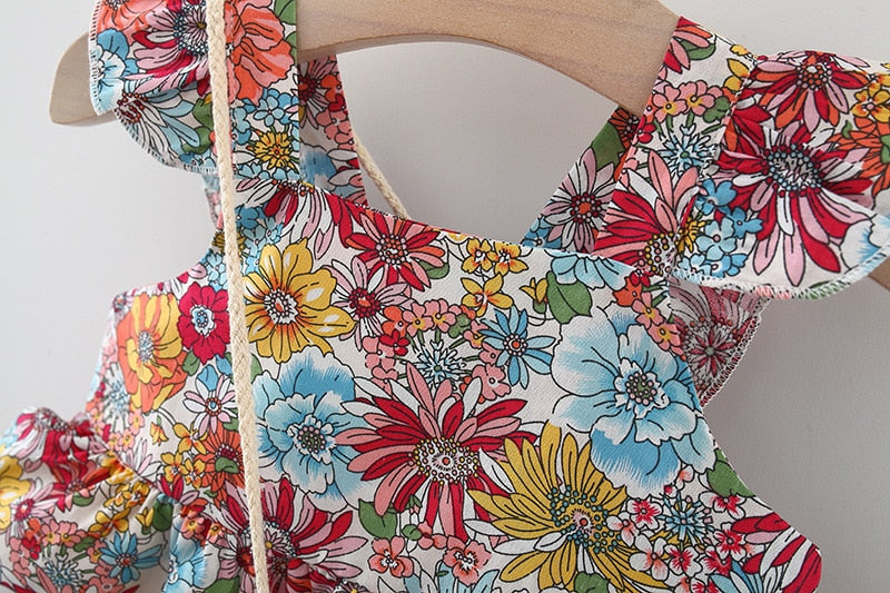 Vestido de Verão Florido - 6 meses a 3 anos