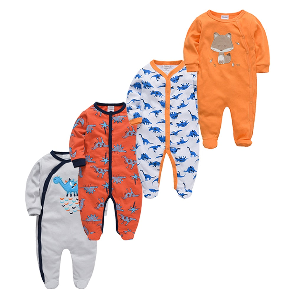 Pack com 3/4 Macacões Infantis - RN a 1 ano