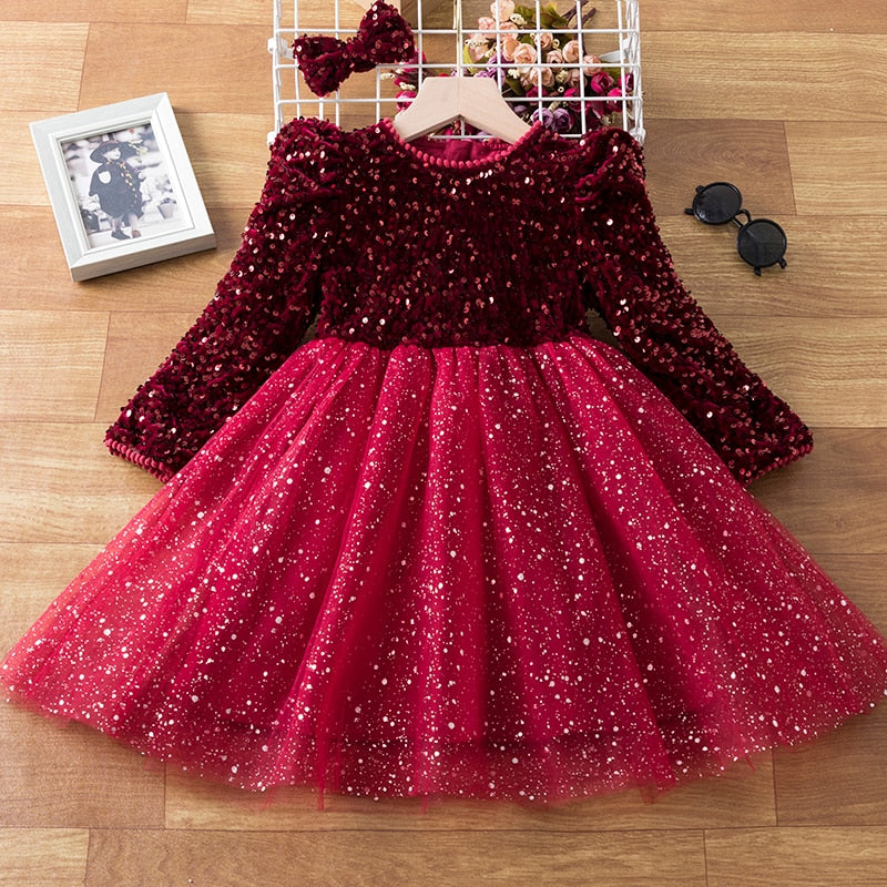 Vestidos de festa para meninas - 3 a 8 anos