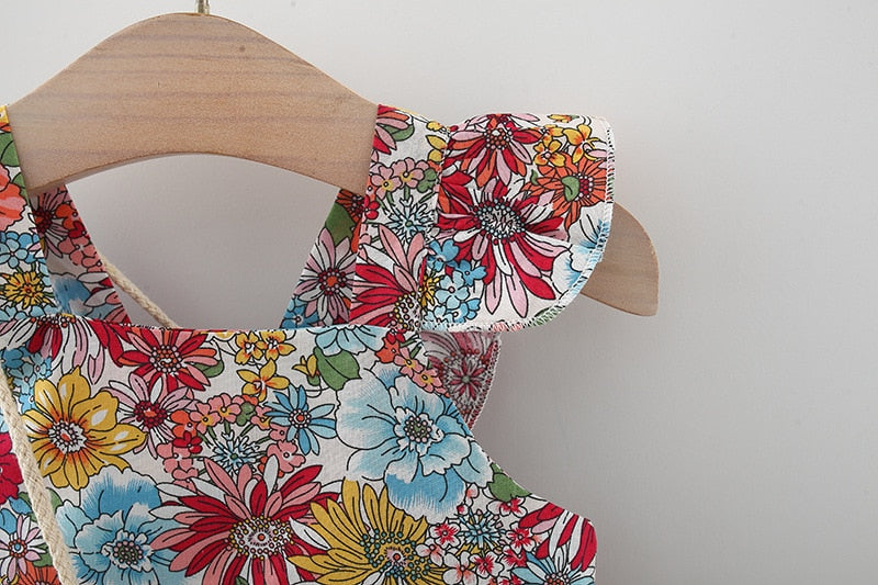 Vestido de Verão Florido - 6 meses a 3 anos