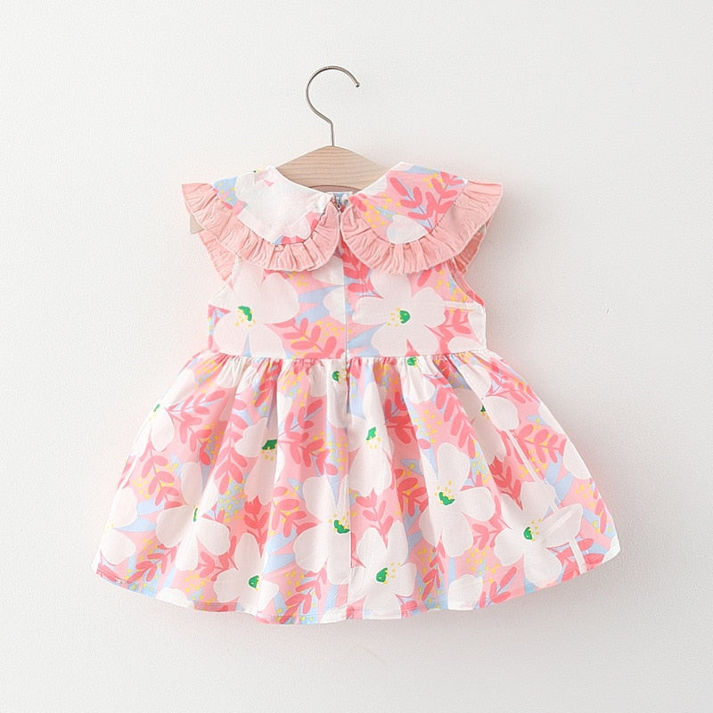 Vestido Florido Colorido - 6 meses a 3 anos