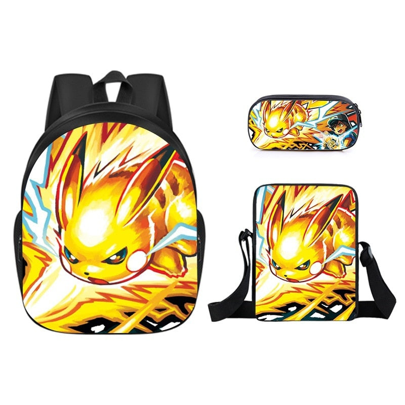 Conjunto Bolsa Lancheira e Estojo Pokémon