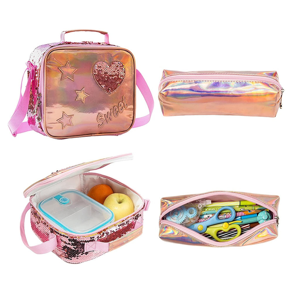 Kit Mochila Escolar Infantil com Orelhinhas