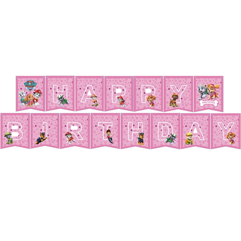 Decoração Patrulha Canina de Aniversário para Meninas