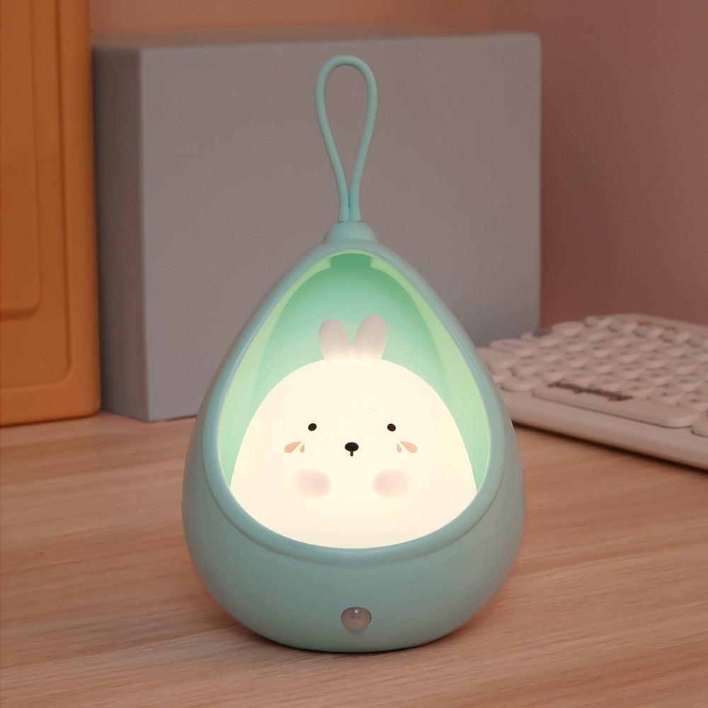 Luminária de Led recarregável com sensor, em silicone