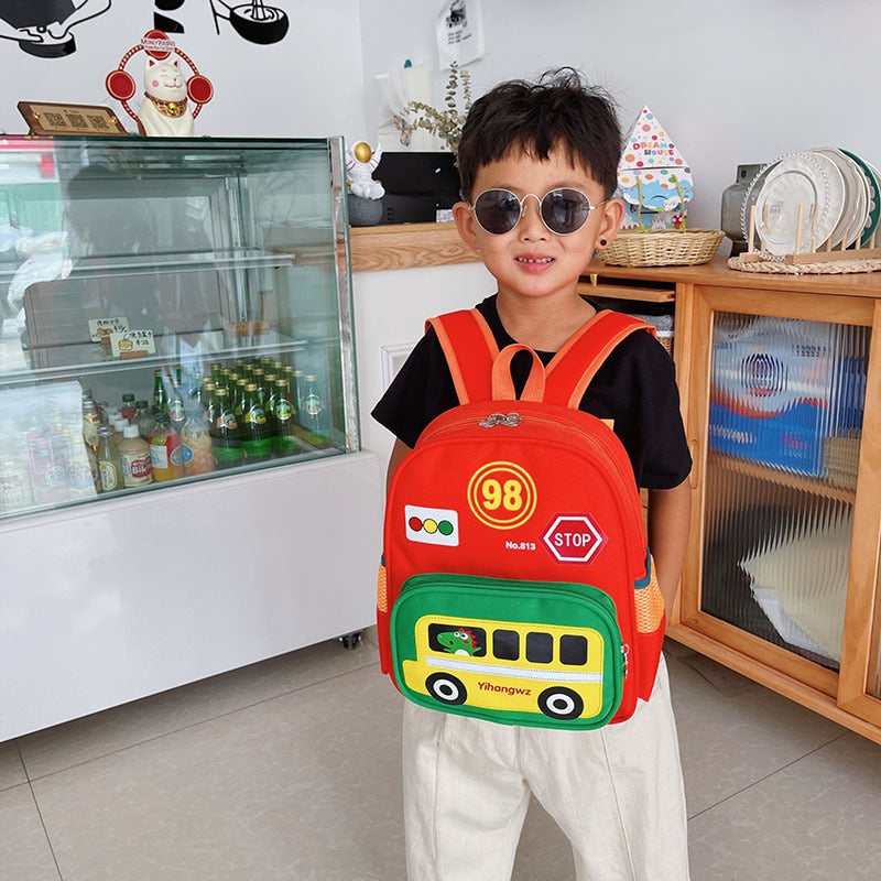 Mochila Escolar Infantil de Carros