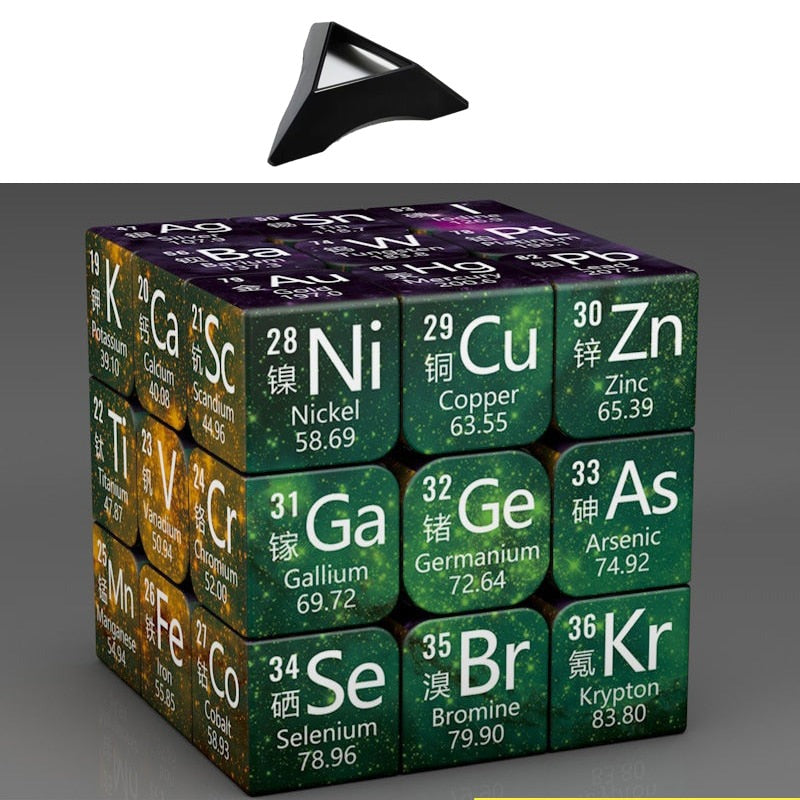 Cubo Mágico com Cálculos e Elementos Químicos