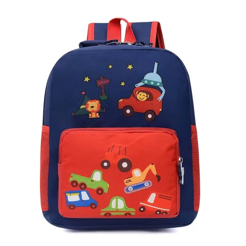 Mochila Escolar Infantil de Carros e Animais
