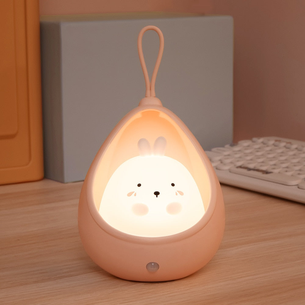 Luminária de Led recarregável com sensor, em silicone