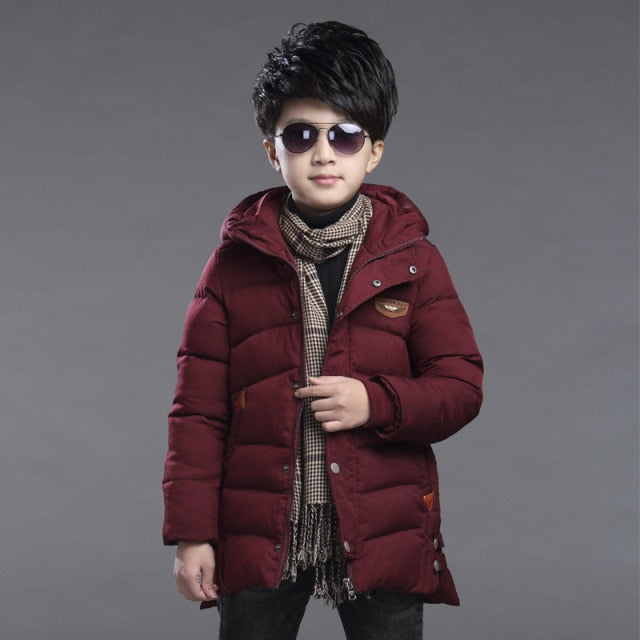 Casaco de inverno para meninos - 3 a 14 anos