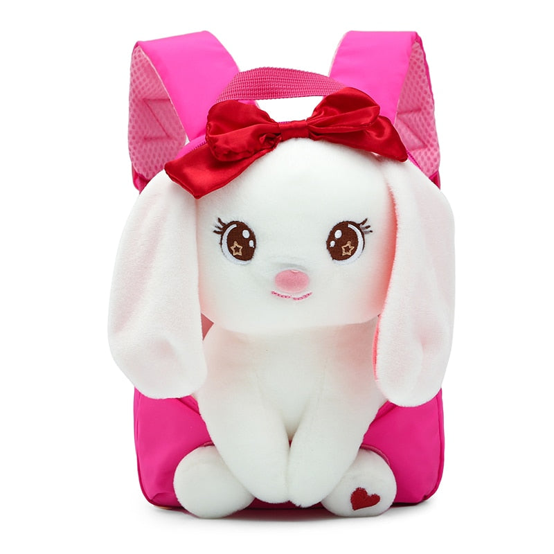 Mochila Escolar Infantil Animais de Pelúcia