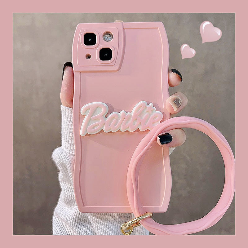 Capinha Rosa Pastel Barbie para iPhone