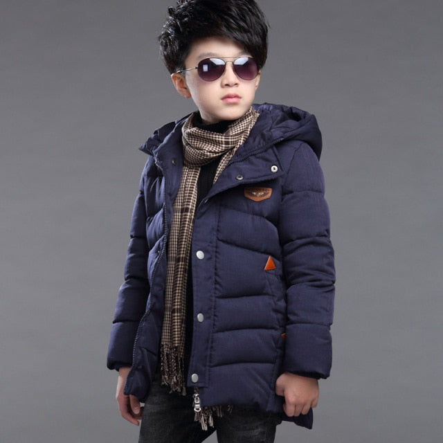 Casaco de inverno para meninos - 3 a 14 anos