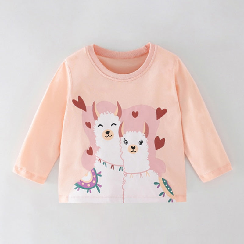 Blusa manga longa para crianças - 2 a 7 anos