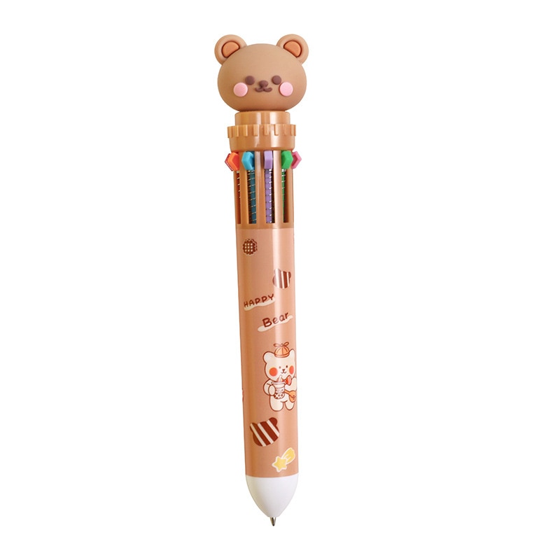 Caneta de Ursinho com 10 Cores
