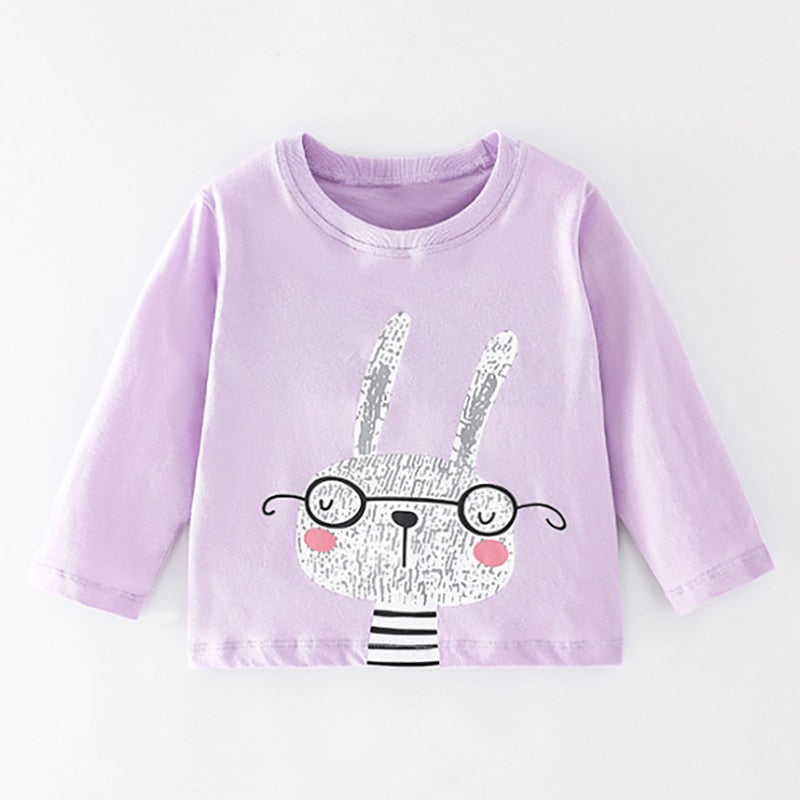 Blusa manga longa para crianças - 2 a 7 anos