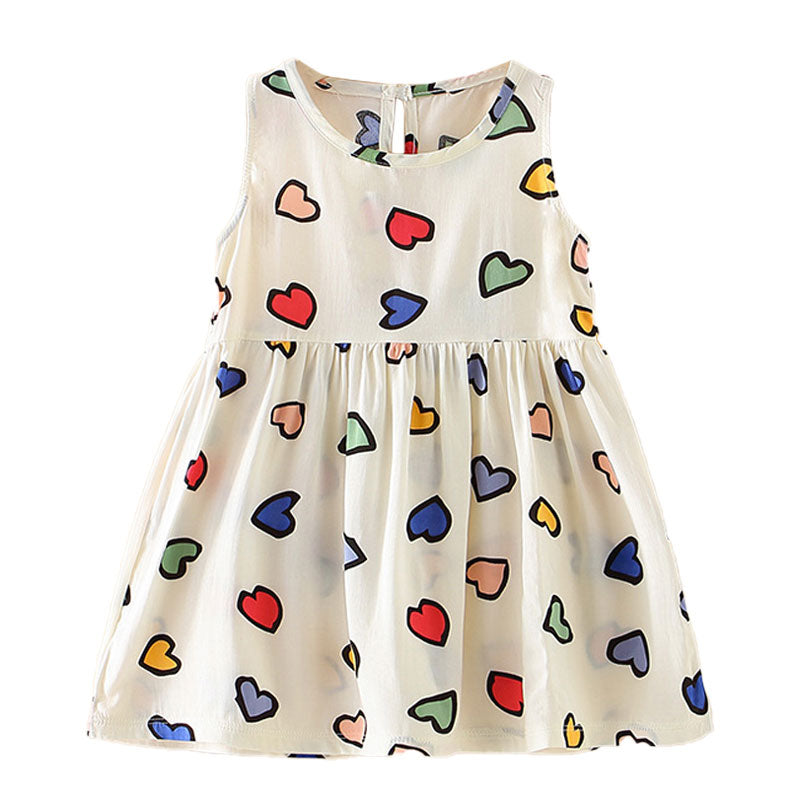 Vestido Infantil de Verão para Princesas - 12 meses a 5 anos