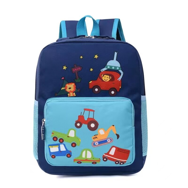 Mochila Escolar Infantil de Carros e Animais