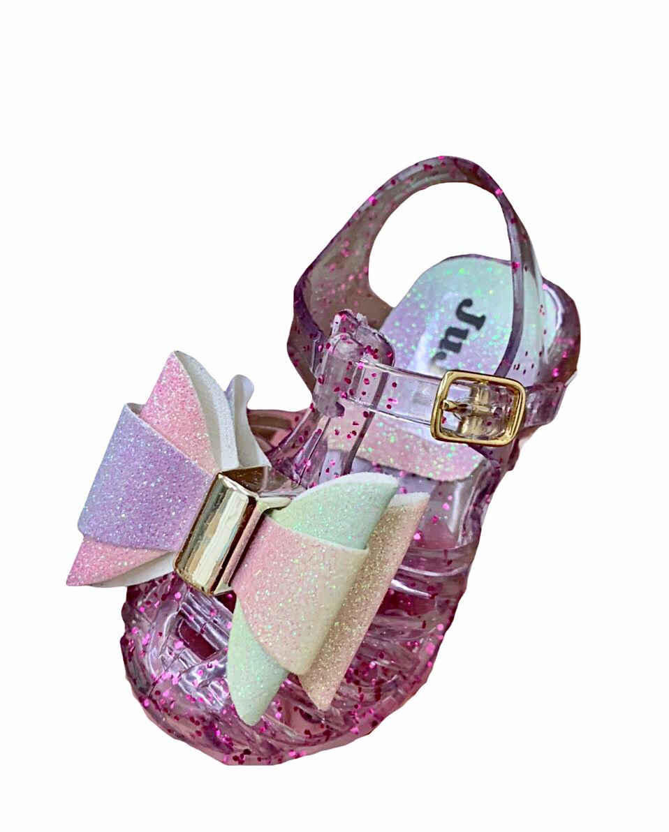 Sandália Infantil com Glitter - 17 a 24