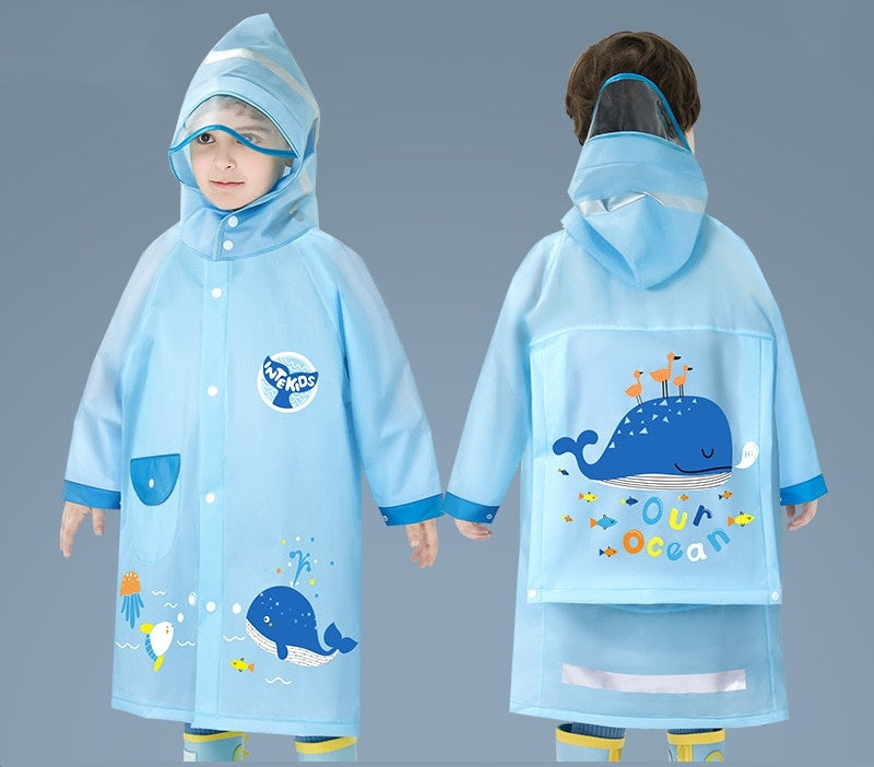 Capa de Chuva Infantil Resistente e Linda - 2 a 15 anos