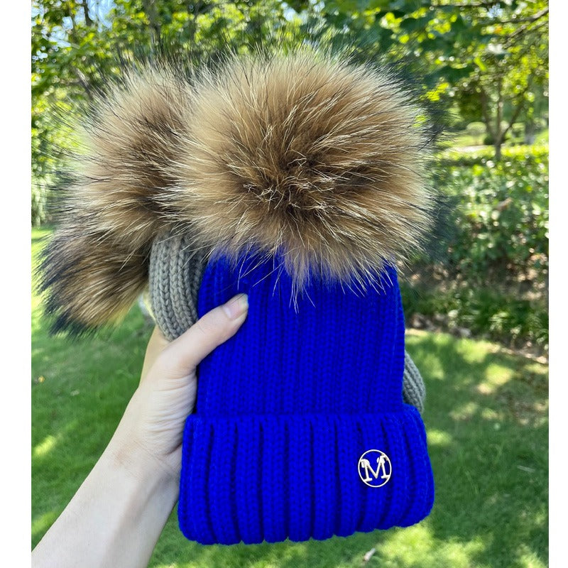 Gorro em Malha com Pompom - Infantil e Adulto