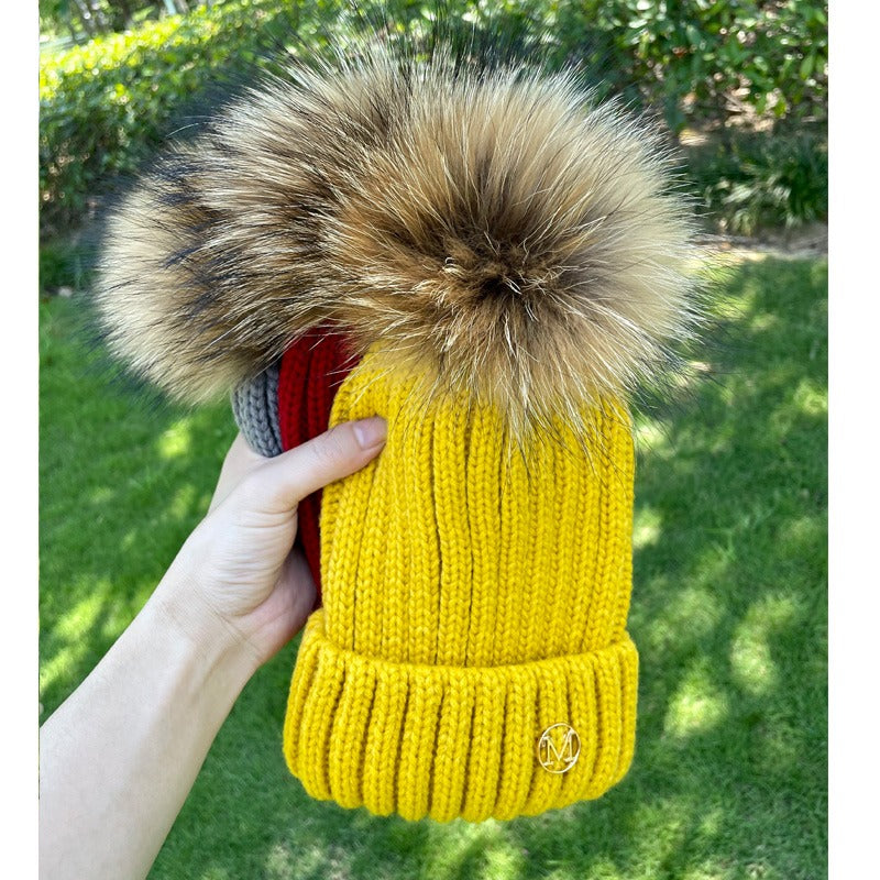 Gorro em Malha com Pompom - Infantil e Adulto