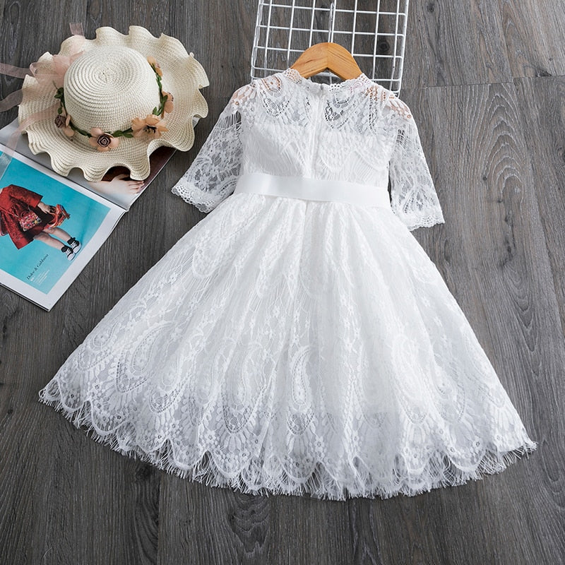 Vestido de Renda - 3 a 8 anos