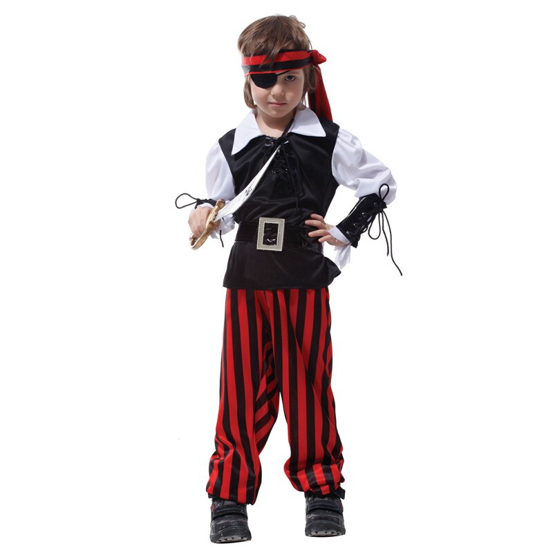 Fantasia Infantil de Pirata para Meninos - 110 a 140 cm