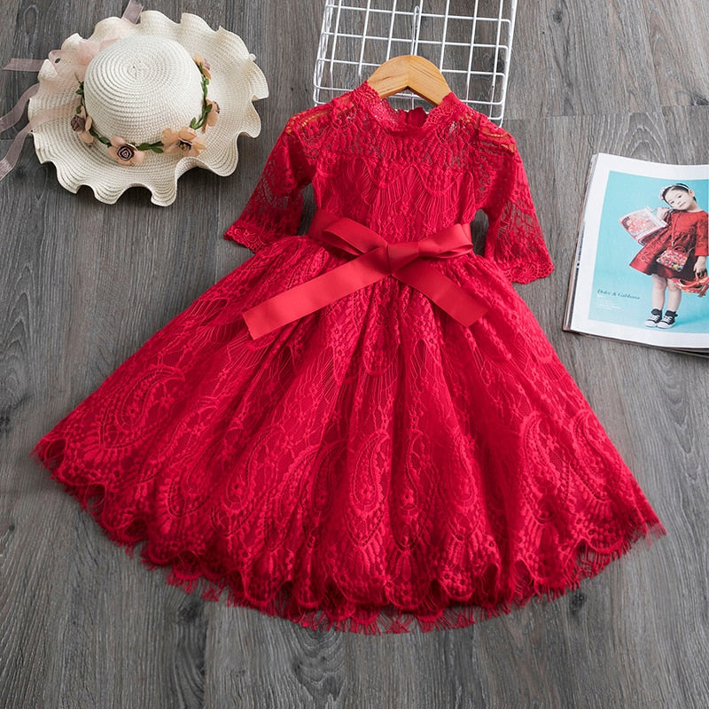 Vestido de Renda - 3 a 8 anos