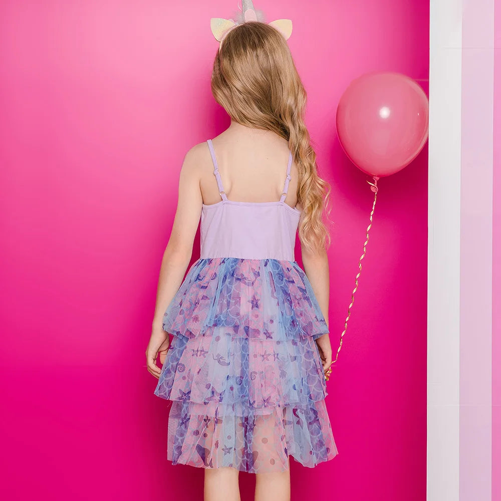 Vestido Sem Mangas com Tutu - 3 a 8 anos