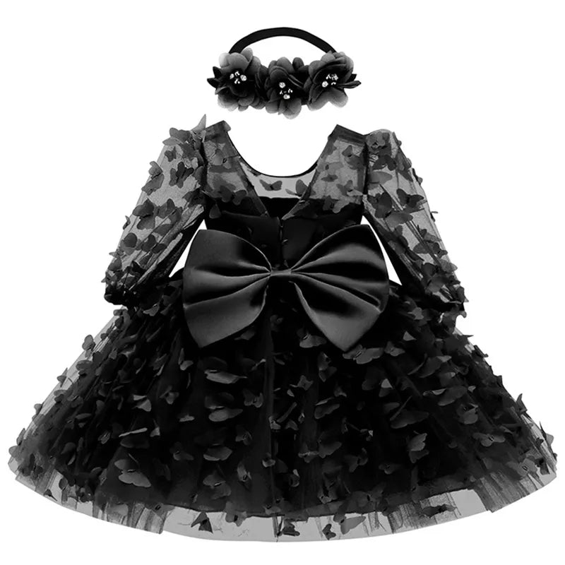 Vestido com Borboletas - 3 meses a 3 anos