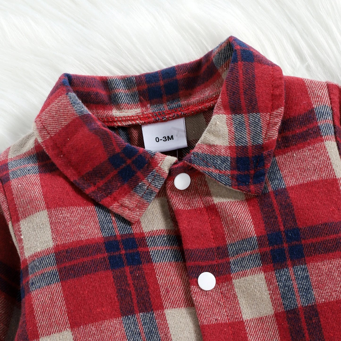 Conjunto Camisa e Jardineira Xadrez - RN a 18 meses