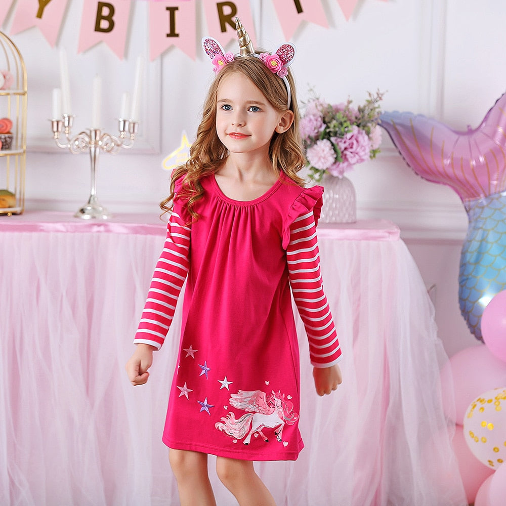Vestido Manga Longa Coleção Nuvem - 2 a 12 anos