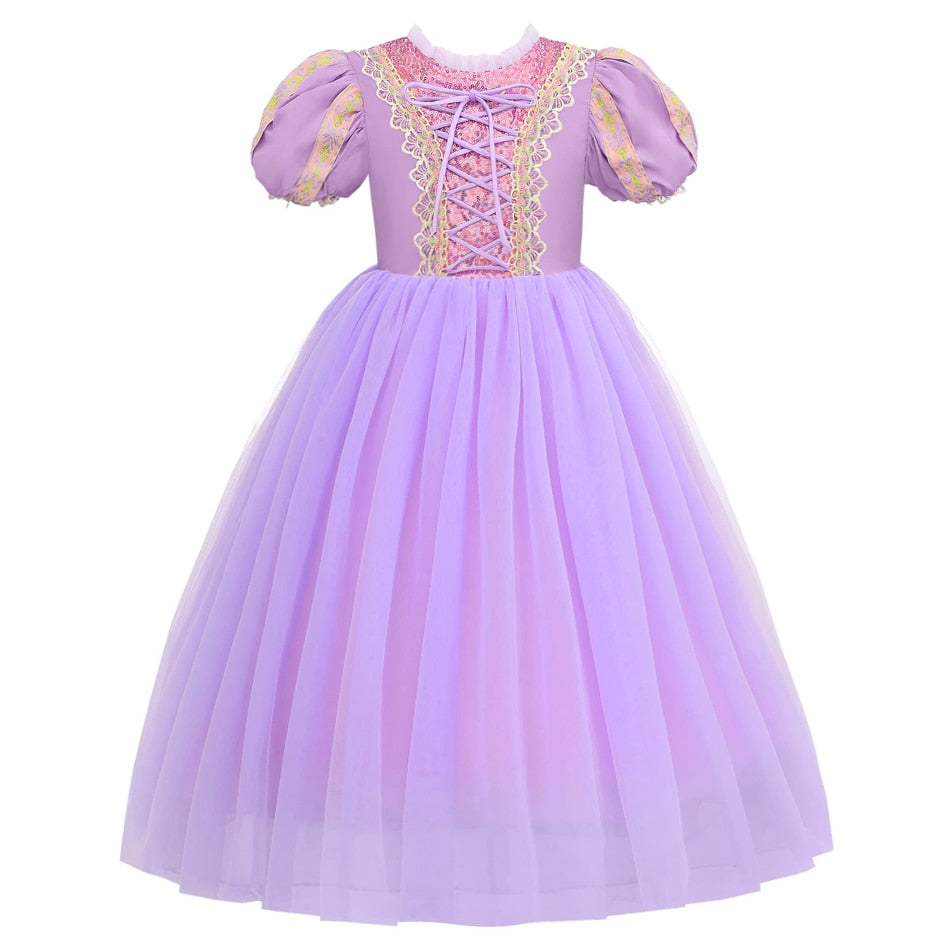 Vestido Rapunzel - 2 a 10 anos