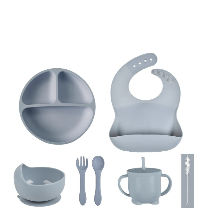 Kit com 2 a 7 utensílios para Alimentação Infantil