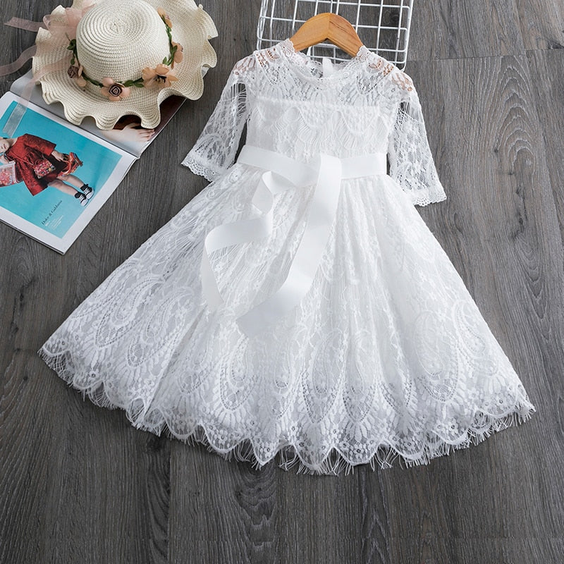 Vestido de Renda - 3 a 8 anos