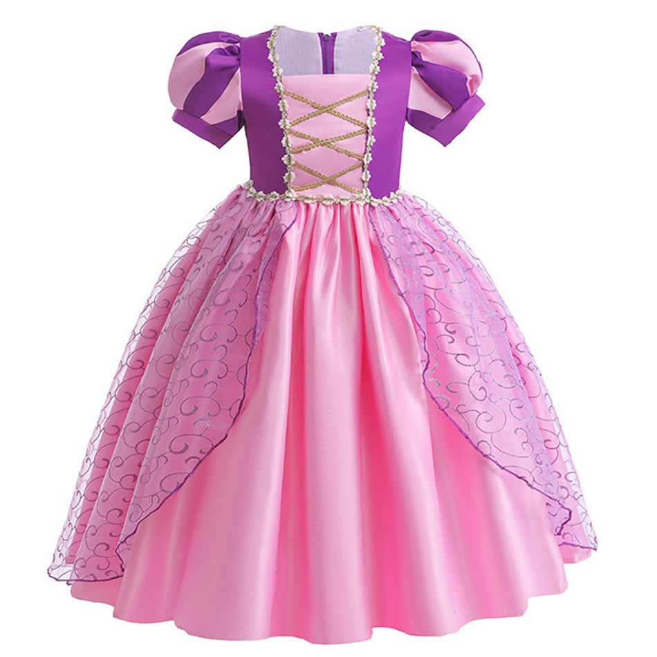 Vestido Rapunzel - 2 a 10 anos