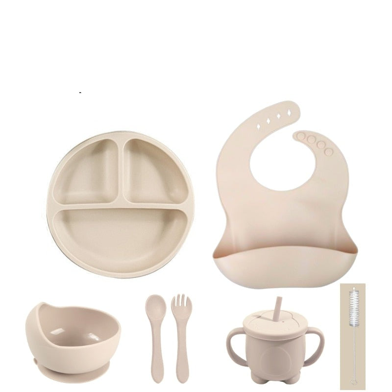 Kit com 2 a 7 utensílios para Alimentação Infantil