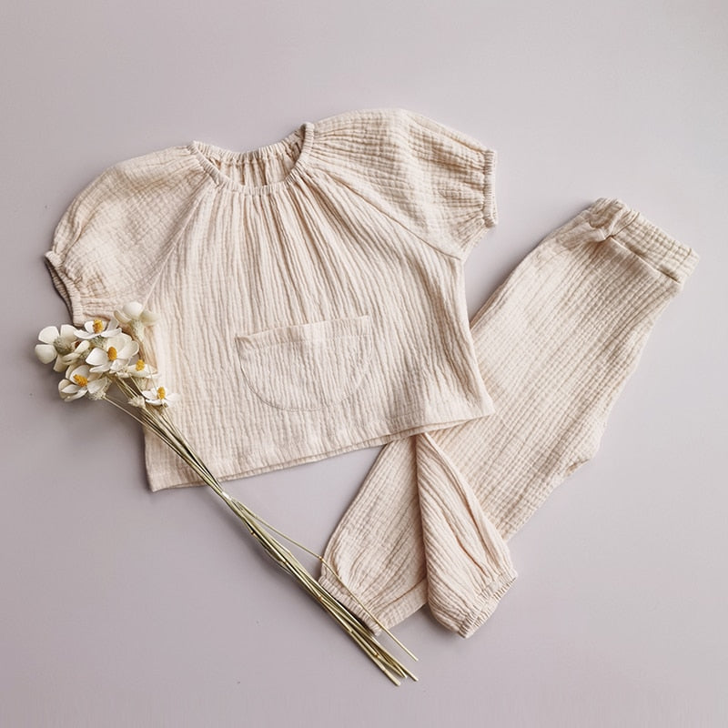 Conjunto em Linho - 8 meses a 5 anos