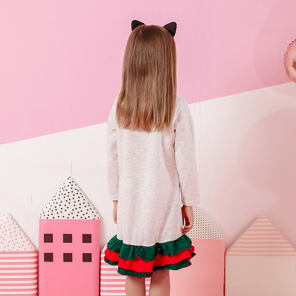 Vestido Manga Longa Coleção Nuvem - 3 a 12 anos